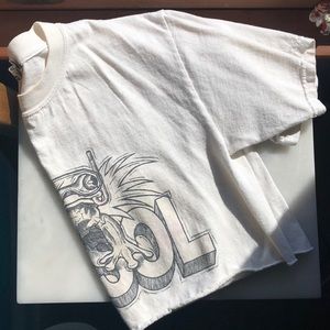 Vintage off-white Del Sol crop top